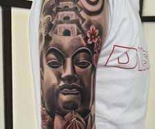 buddha tattoo japanese tattoo sleeve manchester