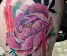 peony flower floral paint watercolour ink splash colour graffiti leg t