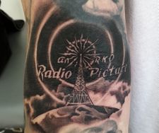 radio tattoo blackwork manchester secretsocietytattoo